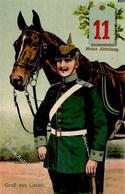 Regiment Kassel (3500) Nr. 11 Prägedruck 1915 I-II - Reggimenti