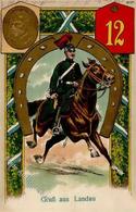 Regiment Landau (6740) Nr. 12  Prägedruck 1915 I-II - Reggimenti