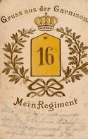 Regiment Lüneburg (2120) Nr. 16 Dragoner Regt.  Prägedruck 1909 I-II (fleckig) - Reggimenti
