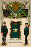 Regiment Marienberg (O9340) Kgl. Sächs. Unteroffizier Schule  1912 I-II (Marke Entfernt) - Reggimenti