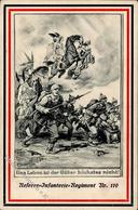 Regiment Nr. 119 Reserve Inft. Regt.  Künstlerkarte 1916 I-II - Reggimenti