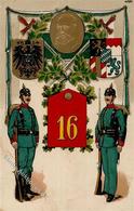 Regiment Nr. 16 Bayer. Inf. Regt. Großherzog Ferdinand Von Toskana Prägedruck I-II - Reggimenti