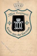 Regiment Wandsbek (2000) Husaren Regt. Garnison Prägedruck 1902 I-II - Reggimenti