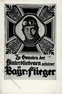 Weimarer Republik Zugunster Der Hinterbliebenen Gefallener  Bayr. Flieger Sign. Seidel Künstlerkarte I-II - Storia