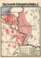 NS-LANDKARTE WK II - Wer Braucht Sicherheit Im WESTEN? I - Guerra 1939-45