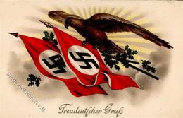 FAHNE/STANDARTE WK II - ADLER - Treudeutscher Gruß I - Weltkrieg 1939-45
