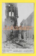 CPA 1914 PERVYSE Ruines De L'Eglise 1914 ( Oblitération Poste Militaire ) - Diksmuide