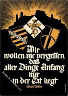 Propaganda WK II Adolf Hitler Sinnspruch 75 Jahre Deutsche Turnerschaft Pfingsten 1935 Coburg I-II - Guerra 1939-45