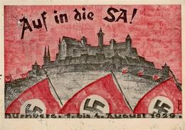 Propaganda WK II Auf In Die SA Nürnberg 1924 I-II - Guerra 1939-45