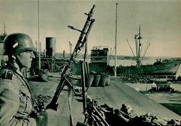 Propaganda WK II Flugabwehr Im Hafen Von Oslo II (beschnitten) - Weltkrieg 1939-45