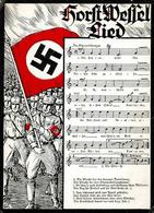 Propaganda WK II Horst Wessel Lied Künstler-Karte I-II (Ecken U. Kanten Abgestoßen) - Guerra 1939-45