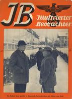 Propaganda WK II Illustrierter Beobachter Plakat 27,5 X 37,5 Dr. Robert Ley Mit Ritter Von Halt II- (beschädigt, Reparie - Guerra 1939-45