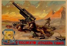 Propaganda WK II Italien 5. Reggimento Artiglieria D'Armata Künstler-Karte I-II - Guerra 1939-45