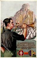 Propaganda WK II Italien Campeggio Principe Di Piemonte Künstler-Karte I-II - Guerra 1939-45