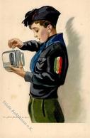Propaganda WK II Italien Cassa Di Risparmio Delle Provincie Lombarde Sign. Dudovich, M. Künstlerkarte I-II - Guerra 1939-45