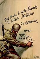 Propaganda WK II Italien Il Partito Fascista Albanes Ai Combattenti Sign. Pisani, V.  Künstlerkarte I-II - Guerra 1939-45