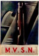 Propaganda WK II Italien M. V. S. N. Sign. Canevari, A. Künstler-Karte I-II (Stauchung) - Guerra 1939-45