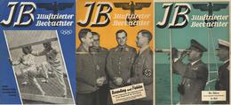 Propaganda WK II Lot Mit 3 Plakaten Illustrierter Beobachter U. 1 Plakat Münchner Illustrierte II (alle Mittelbug) - Guerra 1939-45