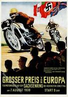 Propaganda WK II Motorrad Grosser Preis Von Europa Sachsenring I-II - Guerra 1939-45