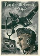 Propaganda WK II Tag Der Wehrmacht III. (Ers.) I Lg. Nachr. Regt. 12 Künstler-Karte I-II - Guerra 1939-45