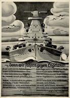Propaganda WK II WK II Denn Wir Fahren Gegen Engeland Sign. Löns, H.  Künstlerkarte I-II - Guerra 1939-45