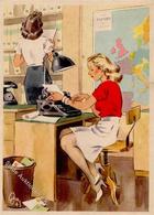 Propaganda WK II WK II Frauen Schaffen Für Euch Stenotypistin Sign. Gagelmann Künstlerkarte I-II Femmes - Guerra 1939-45