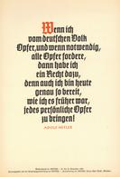 Propaganda WK II Wochenspruch Der NSDAP November 1939 Plakat 34,5 X 24 Cm I-II - Guerra 1939-45