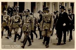 Mussolini Hitler WK II PH M 9 Foto AK I-II - Weltkrieg 1939-45