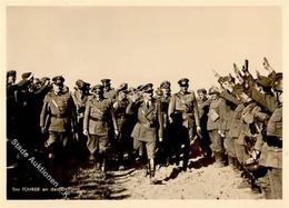 Hitler An Der Ostfront WK II PH P 3 Foto AK I-II - Oorlog 1939-45