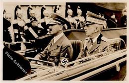 Hitler König Viktor Emanuel WK II PH It. 24 Foto AK I-II - Guerra 1939-45