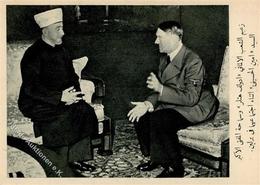 HITLER WK II - Hitler Mit Dem Grossmufti - Iranische Karte I Selten! - Guerra 1939-45