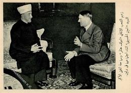 HITLER WK II - Hitler Mit Dem Grossmufti - Iranische Karte I Selten! - Weltkrieg 1939-45