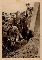 Hitler WK II Erster Spatenstich Reichsautobahn Frankfurt-Heidelberg I-II - Guerra 1939-45