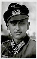 Ritterkreuzträger WK II  Greif-Division Vollmer Oberleutnant Foto AK I-II - Oorlog 1939-45