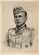 Ritterkreuzträger WK II Hindelang, Hans Oberfeldwebel Sign. Graf Künstlerkarte I-II - Guerra 1939-45