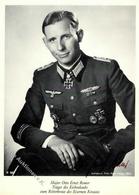 Ritterkreuzträger WK II Remer, Otto Ernst Major Autograph Nachkriegs-Ansichtskarte I-II - Guerra 1939-45