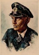 Ritterkreuzträger WK II Scheoke, Joachim Kapitänleutnant Sign. Graf Künstler-Karte I-II - Oorlog 1939-45