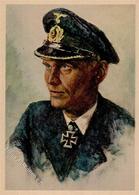 Ritterkreuzträger WK II Schepke, Joachim Kapitänleutnant Sign. Graf Künstlerkarte I-II - Oorlog 1939-45