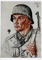 Willrich Nr. E 6 Ritterkreuzträger WK II Germer Oberleutnant Künstlerkarte I-II - Guerra 1939-45