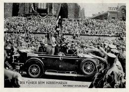 Reichsparteitag Nürnberg (8500) WK II 1933 Der Führer Beim Vorbeimarsch Am Adolf Hitlerplatz I-II - Guerra 1939-45