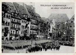 Reichsparteitag Nürnberg (8500) WK II 1933 Vorbeimarsch Am Adolf Hitlerplatz I-II (Eckbug) - Oorlog 1939-45