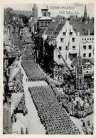 Reichsparteitag Nürnberg (8500) WK II 1934 Vorbeimarsch Der SA Und SS  I-II (Eckbug) - Guerra 1939-45