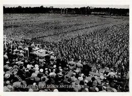 Reichsparteitag Nürnberg (8500) WK II Hitler Sprich Zu Seinen Amtswaltern I-II (Eckbug) - Weltkrieg 1939-45