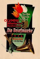 DRESDEN WK II - OLYMPIA-AUSSTELLUNG Die Briefmarke 1936 Mit S-o I - Weltkrieg 1939-45