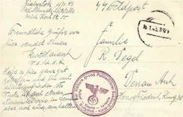 SS WK II - SS-Feldpostkarte 1943 - Der Höhere SS- Und Polizeiführer RUSSLAND-MITTE BIALYSTOK Polizei-Einsatz-Leitstelle  - Guerra 1939-45