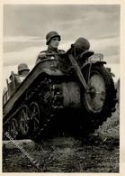 SS WK II Gebirgsdivision Nord In Karelien Kettenkrad Foto AK I-II - Guerra 1939-45