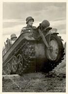 SS WK II Gebirgsdivision Nord In Karelien Kettenkrad Foto AK I-II - Weltkrieg 1939-45