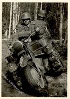 SS WK II Gebirgsdivision Nord In Karelien Kettenkrad Im Urwald Foto AK I-II - Guerra 1939-45