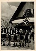 HJ WK II Fanfarengruppe Foto AK I-II - Weltkrieg 1939-45
