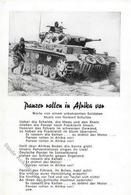 Panzer WK II Liederkarte Panzer Rollen In Afrika Vor I-II Réservoir - Oorlog 1939-45